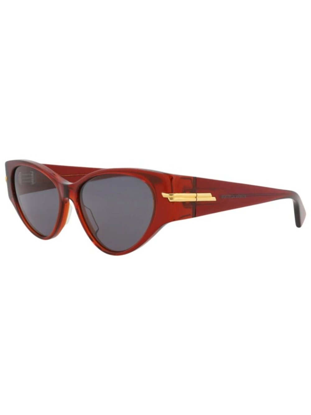 New Bottega Veneta Women's Sunglasses Cat Eye Acetate Frame Burgundy Burgundy